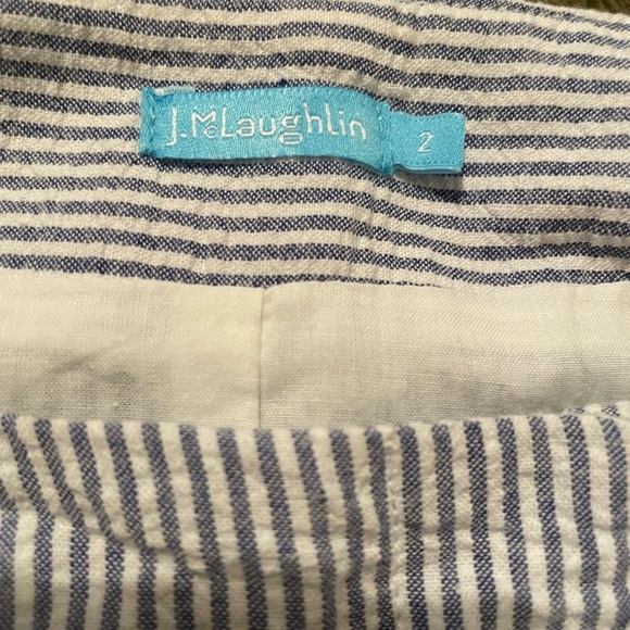 J. McLaughlin Gray and White Pencil Skirt for Work Size 2, EUC - Picture 3 of 4